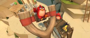 'Angry Birds VR' game screenshot