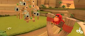 'Angry Birds VR' game screenshot