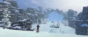 'Fancy Skiing 2' game screenshot