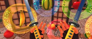 'Fruit Ninja VR' game screenshot