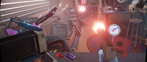 'Oculus First Contact' game screenshot