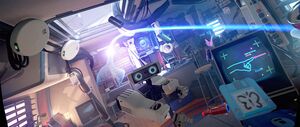 'Oculus First Contact' game screenshot