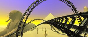'Roller Coaster Egypt' game screenshot