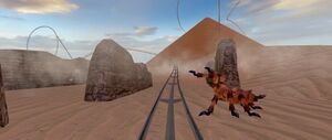 'Roller Coaster Egypt' game screenshot