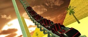 'Roller Coaster Egypt' game screenshot