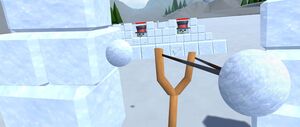 'Snow Fortress' game screenshot