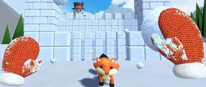 'Snow Fortress' game screenshot